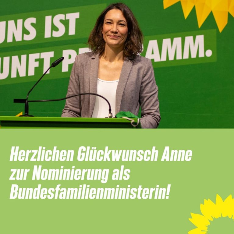 Anne Spiegel als Bundesfamilienministerin nominiert!